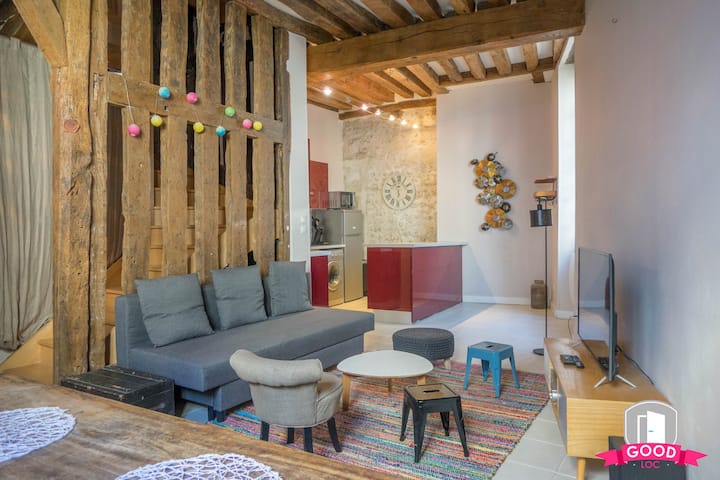 Appartement airbnb Maison Triplex- Centre Historique Bourgogne7